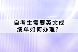 自考考試畢業(yè)論文如何報名？