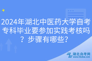 2024年湖北中醫(yī)藥大學(xué)自考專科畢業(yè)要參加實(shí)踐考核嗎？步驟有哪些？
