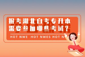 報(bào)考湖北自考專升本需要參加哪些考試？