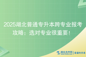 2025湖北普通專升本跨專業(yè)報(bào)考攻略：選對(duì)專業(yè)很重要！