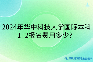 2024年華中科技大學國際本科1+2報名費用多少？