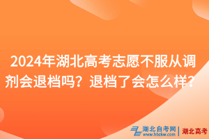 2024年湖北高考志愿不服從調(diào)劑會(huì)退檔嗎？退檔了會(huì)怎么樣？