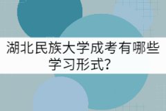 湖北民族大學(xué)成考有哪些學(xué)習(xí)形式？