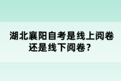 湖北襄陽自考是線上閱卷還是線下閱卷？