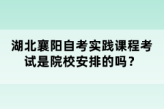 湖北襄陽自考實(shí)踐課程考試是院校安排的嗎？
