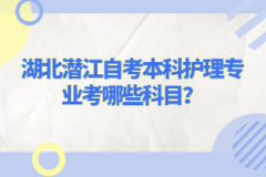 湖北潛江自考本科護(hù)理專業(yè)考哪些科目？