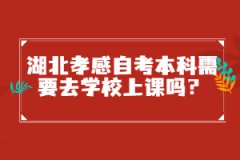 湖北孝感自考本科需要去學(xué)校上課嗎？